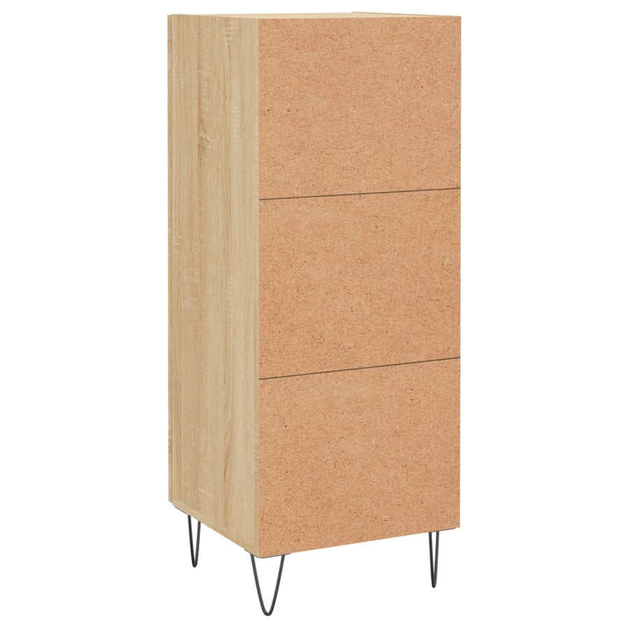 Dressoir 34,5X34X90 Cm Bewerkt Hout Sonoma eiken