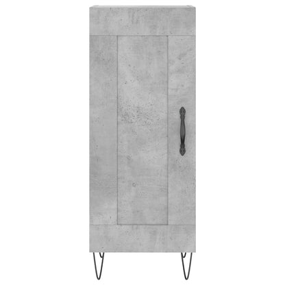 Dressoir 34,5X34X90 Cm Bewerkt Hout Betongrijs