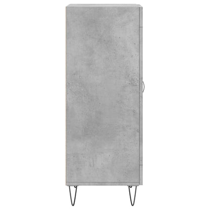 Dressoir 34,5X34X90 Cm Bewerkt Hout Betongrijs
