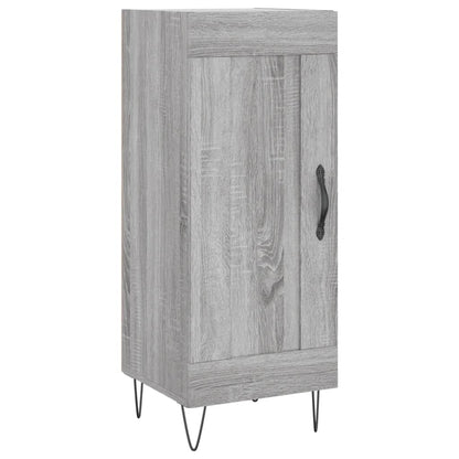 Dressoir 34,5X34X90 Cm Bewerkt Hout Grijs Sonoma Eikenkleurig