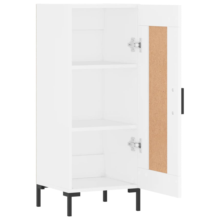 Dressoir 34,5X34X90 Cm Bewerkt Hout Wit