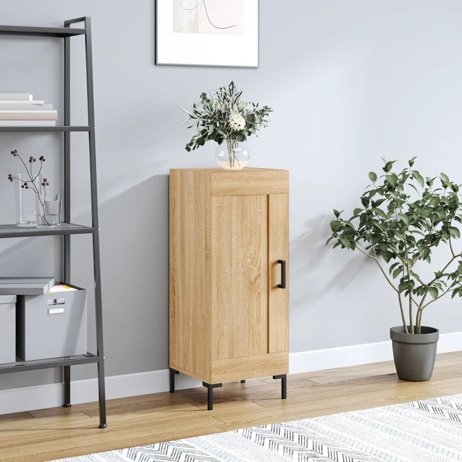 Dressoir 34,5X34X90 Cm Bewerkt Hout Sonoma Eiken