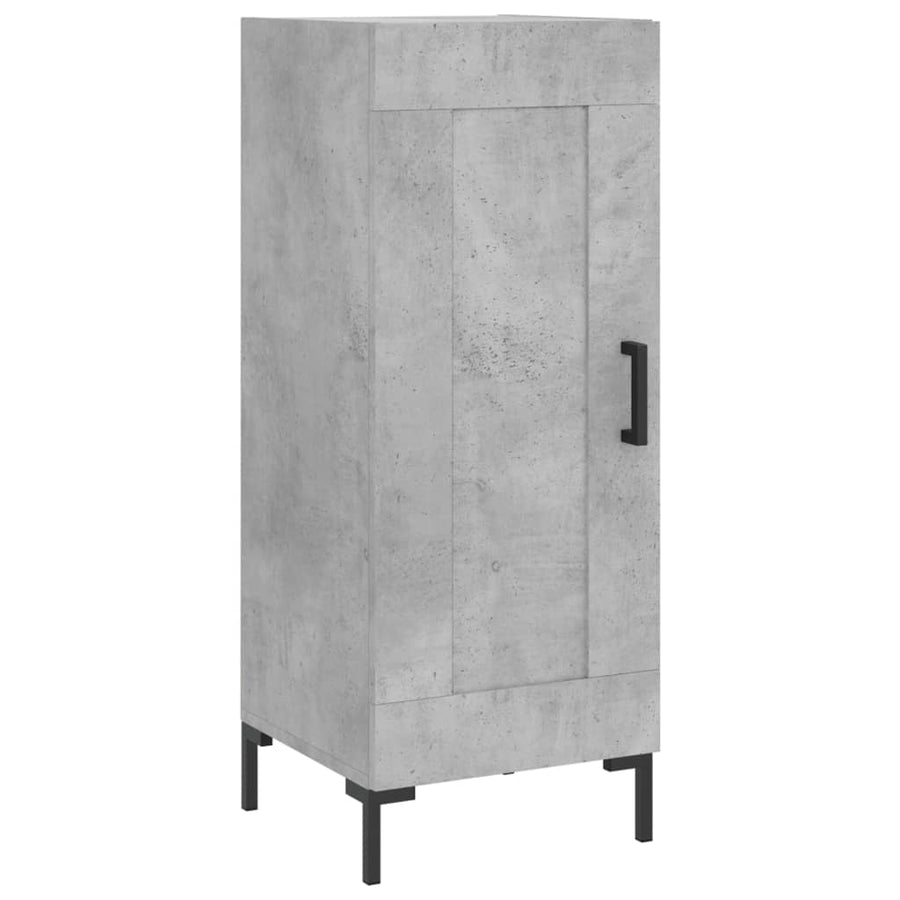 Dressoir 34,5X34X90 Cm Bewerkt Hout Betongrijs