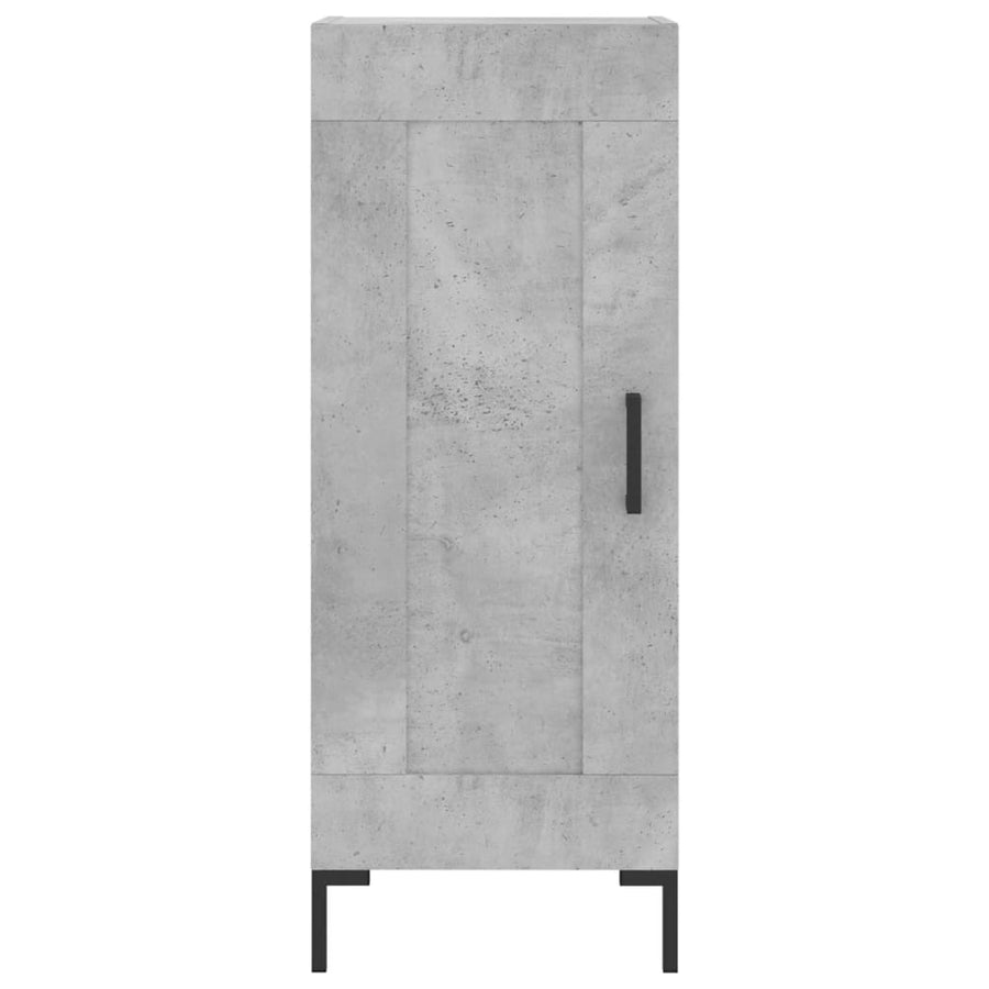 Dressoir 34,5X34X90 Cm Bewerkt Hout Betongrijs