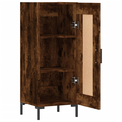 Dressoir 34,5X34X90 Cm Bewerkt Hout Gerookt Eiken
