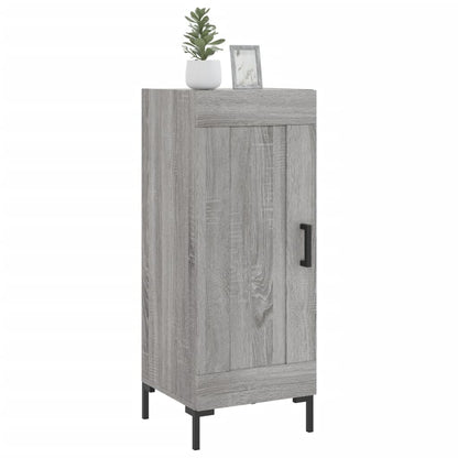 Dressoir 34,5X34X90 Cm Bewerkt Hout Grijs Sonoma Eikenkleurig