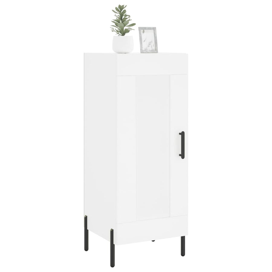 Dressoir 34,5X34X90 Cm Bewerkt Hout Wit