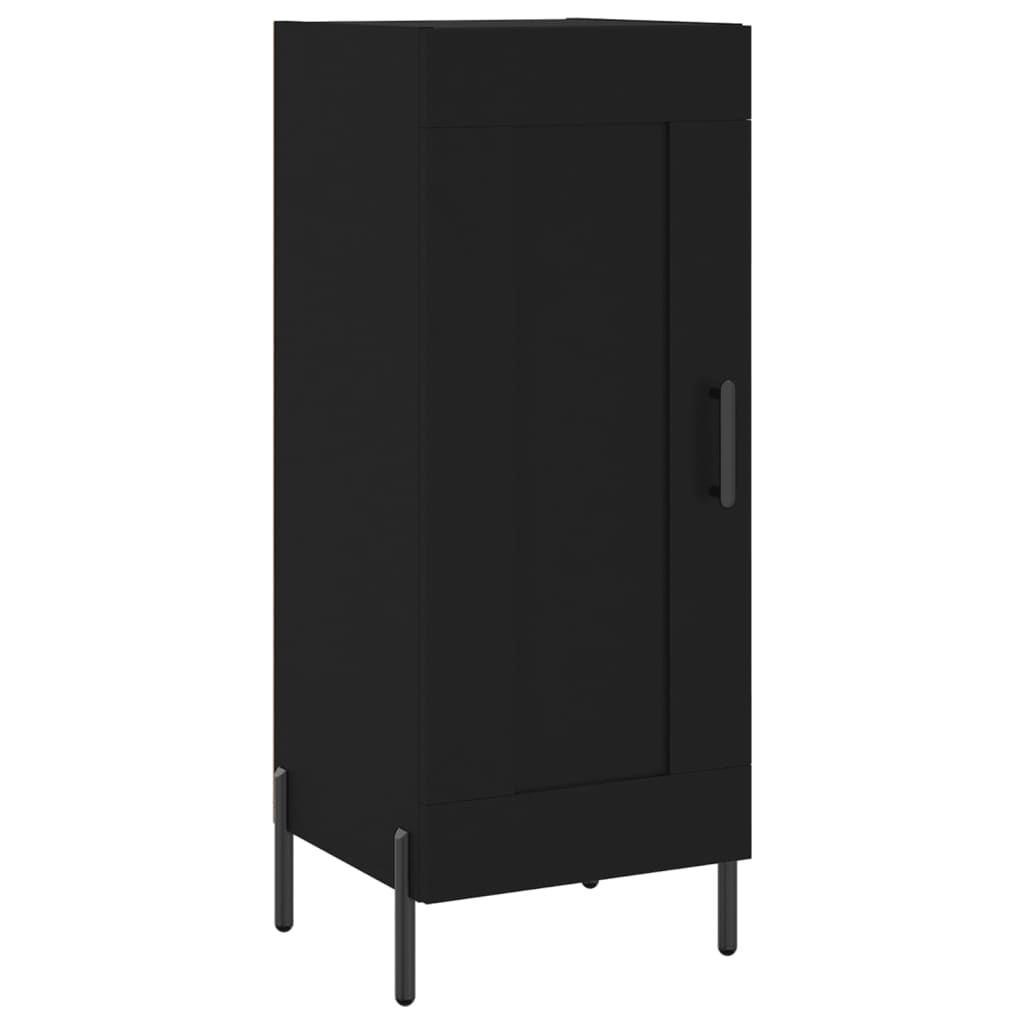 Dressoir 34,5X34X90 Cm Bewerkt Hout Zwart