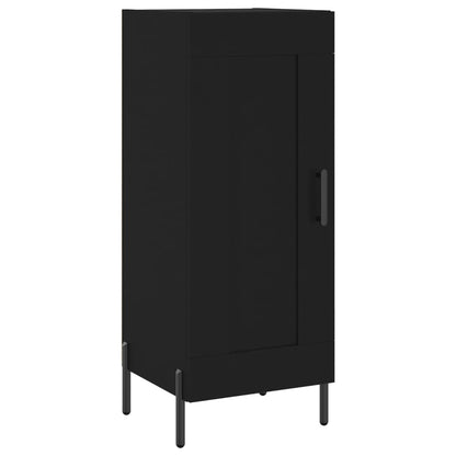 Dressoir 34,5X34X90 Cm Bewerkt Hout Zwart