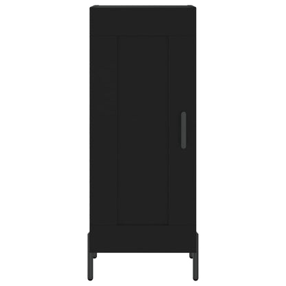 Dressoir 34,5X34X90 Cm Bewerkt Hout Zwart