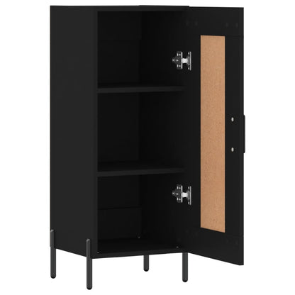 Dressoir 34,5X34X90 Cm Bewerkt Hout Zwart
