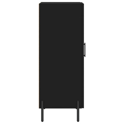 Dressoir 34,5X34X90 Cm Bewerkt Hout Zwart