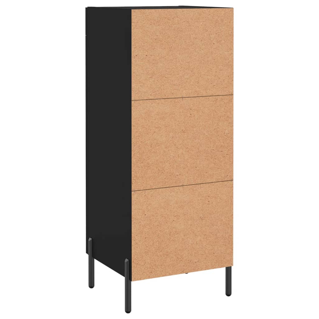Dressoir 34,5X34X90 Cm Bewerkt Hout Zwart