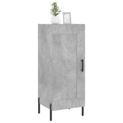 Dressoir 34,5X34X90 Cm Bewerkt Hout Betongrijs