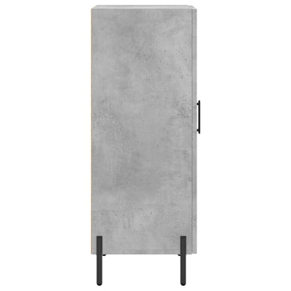 Dressoir 34,5X34X90 Cm Bewerkt Hout Betongrijs