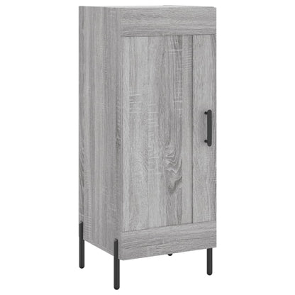 Dressoir 34,5X34X90 Cm Bewerkt Hout Grijs Sonoma Eikenkleurig