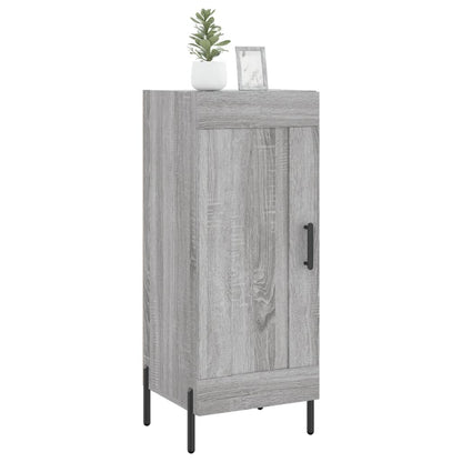 Dressoir 34,5X34X90 Cm Bewerkt Hout Grijs Sonoma Eikenkleurig