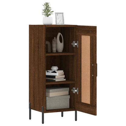 Dressoir 34,5X34X90 Cm Bewerkt Hout Bruin Eikenkleur