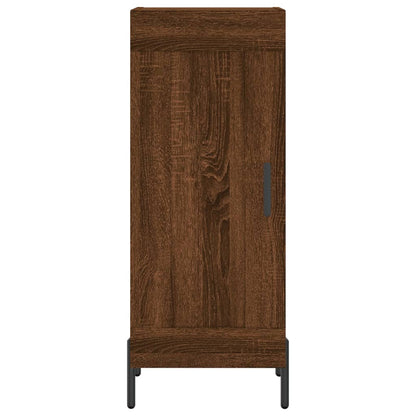 Dressoir 34,5X34X90 Cm Bewerkt Hout Bruin Eikenkleur