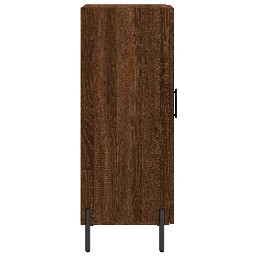 Dressoir 34,5X34X90 Cm Bewerkt Hout Bruin Eikenkleur