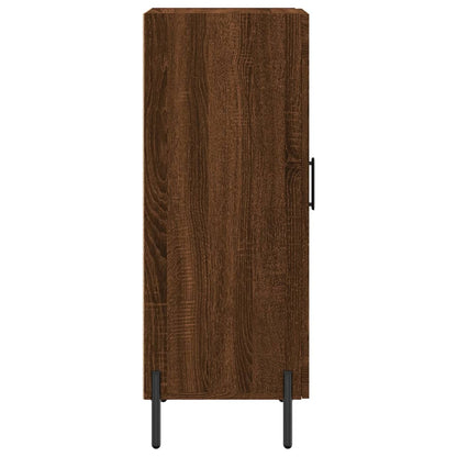 Dressoir 34,5X34X90 Cm Bewerkt Hout Bruin Eikenkleur