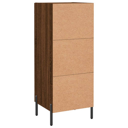 Dressoir 34,5X34X90 Cm Bewerkt Hout Bruin Eikenkleur
