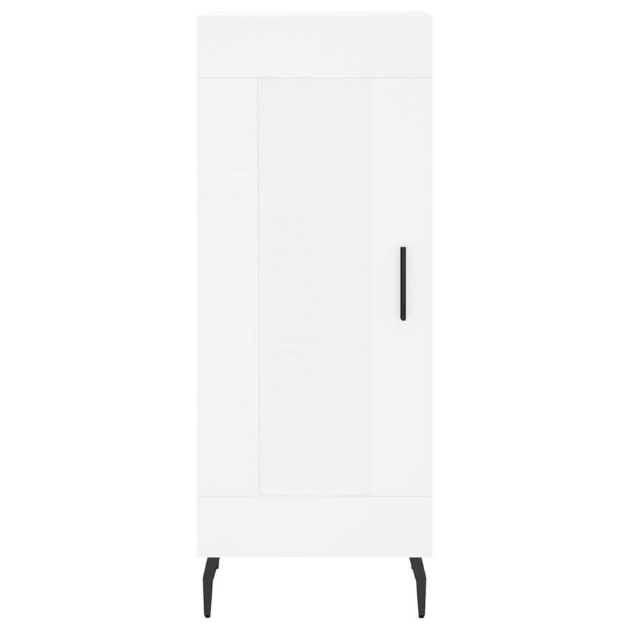 Dressoir 34,5X34X90 Cm Bewerkt Hout Wit