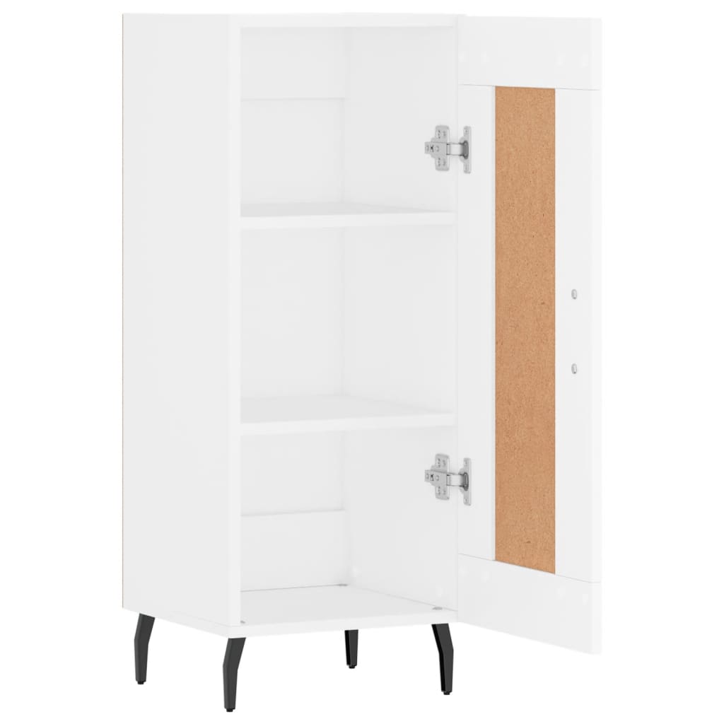 Dressoir 34,5X34X90 Cm Bewerkt Hout Wit