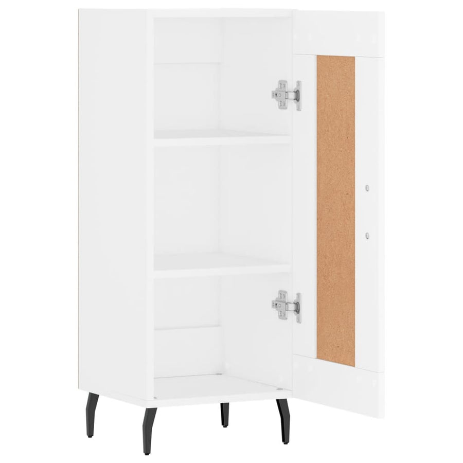Dressoir 34,5X34X90 Cm Bewerkt Hout Wit