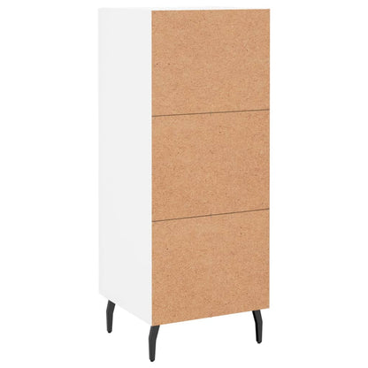 Dressoir 34,5X34X90 Cm Bewerkt Hout Wit