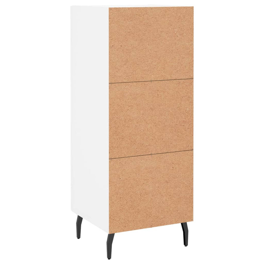 Dressoir 34,5X34X90 Cm Bewerkt Hout Wit