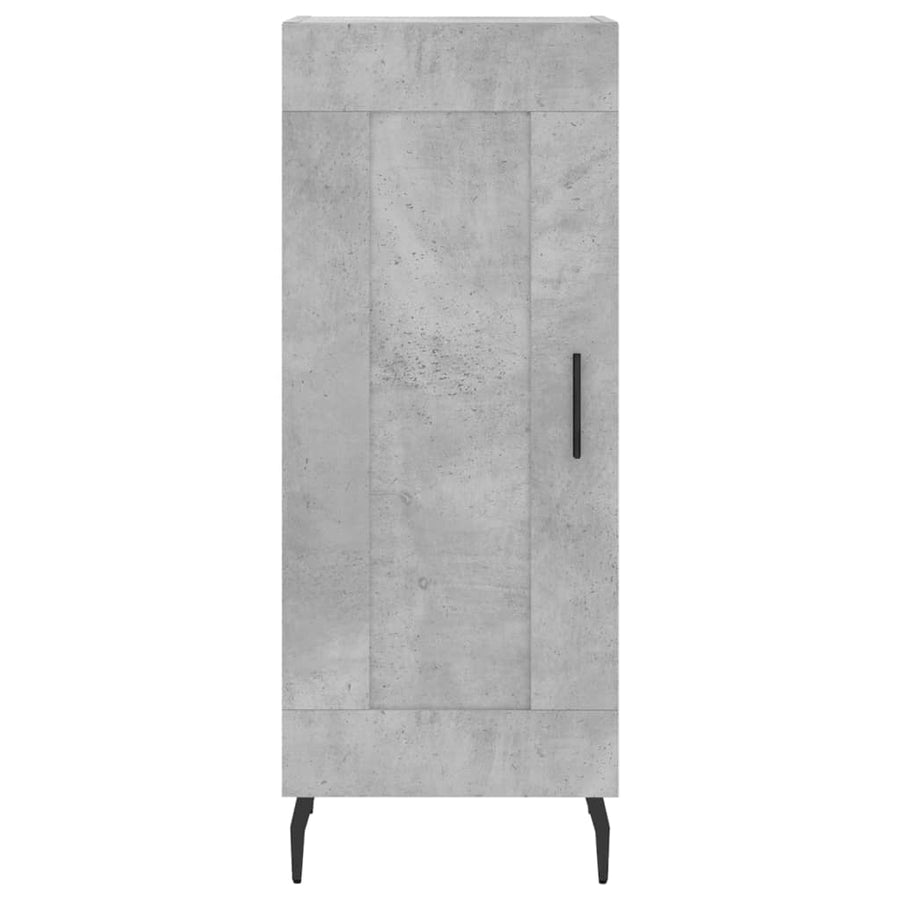 Dressoir 34,5X34X90 Cm Bewerkt Hout Betongrijs