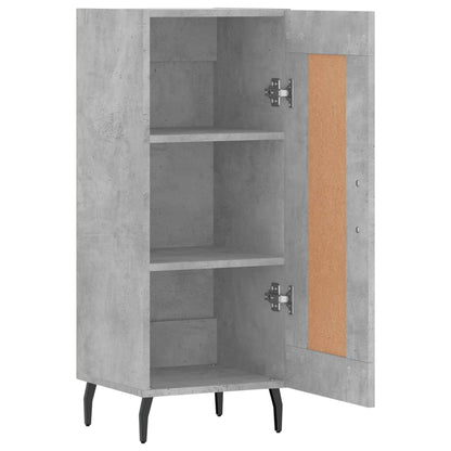 Dressoir 34,5X34X90 Cm Bewerkt Hout Betongrijs