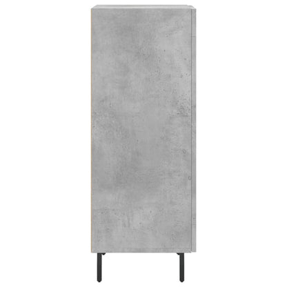Dressoir 34,5X34X90 Cm Bewerkt Hout Betongrijs