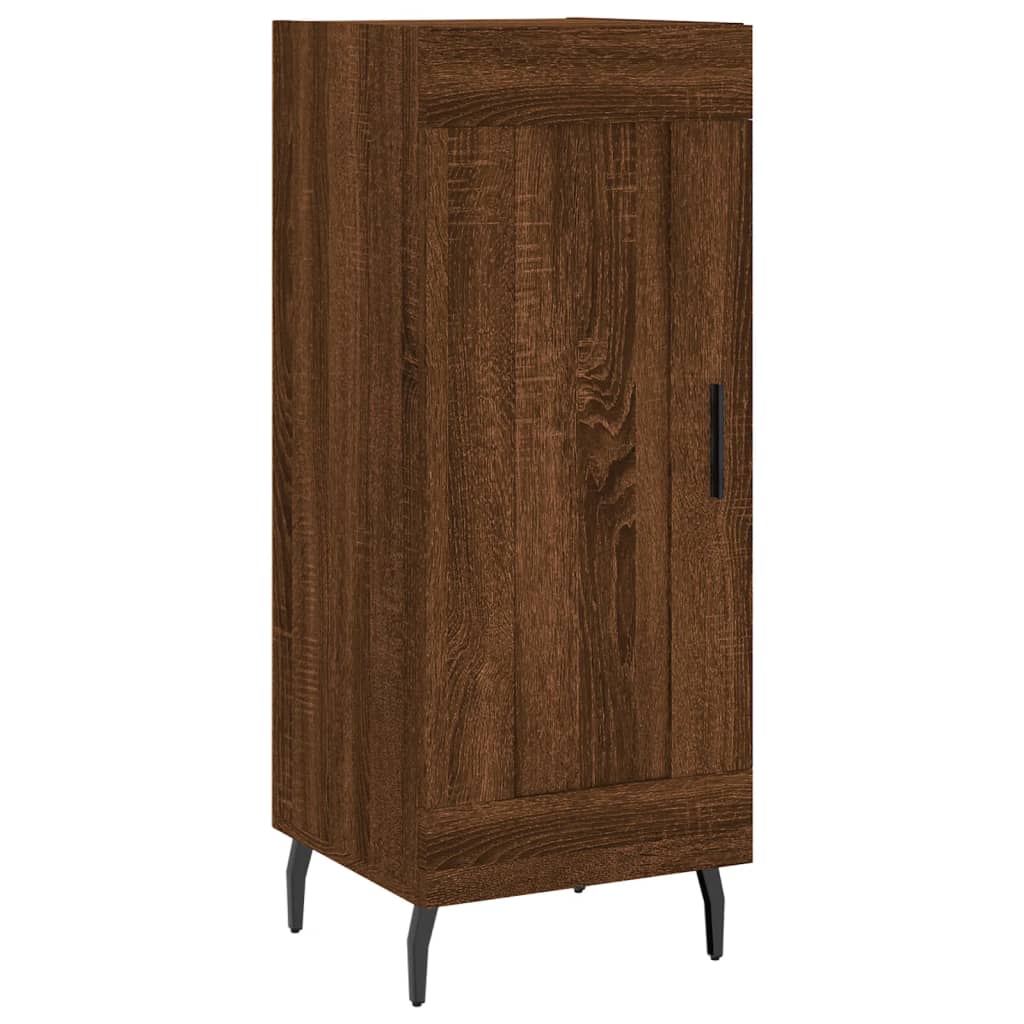 Dressoir 34,5X34X90 Cm Bewerkt Hout Bruin Eikenkleur