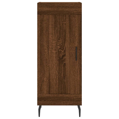 Dressoir 34,5X34X90 Cm Bewerkt Hout Bruin Eikenkleur