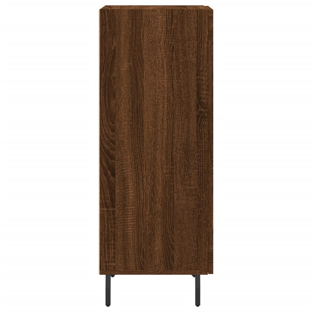 Dressoir 34,5X34X90 Cm Bewerkt Hout Bruin Eikenkleur