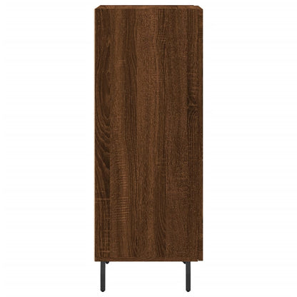 Dressoir 34,5X34X90 Cm Bewerkt Hout Bruin Eikenkleur