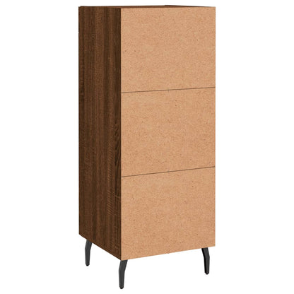 Dressoir 34,5X34X90 Cm Bewerkt Hout Bruin Eikenkleur