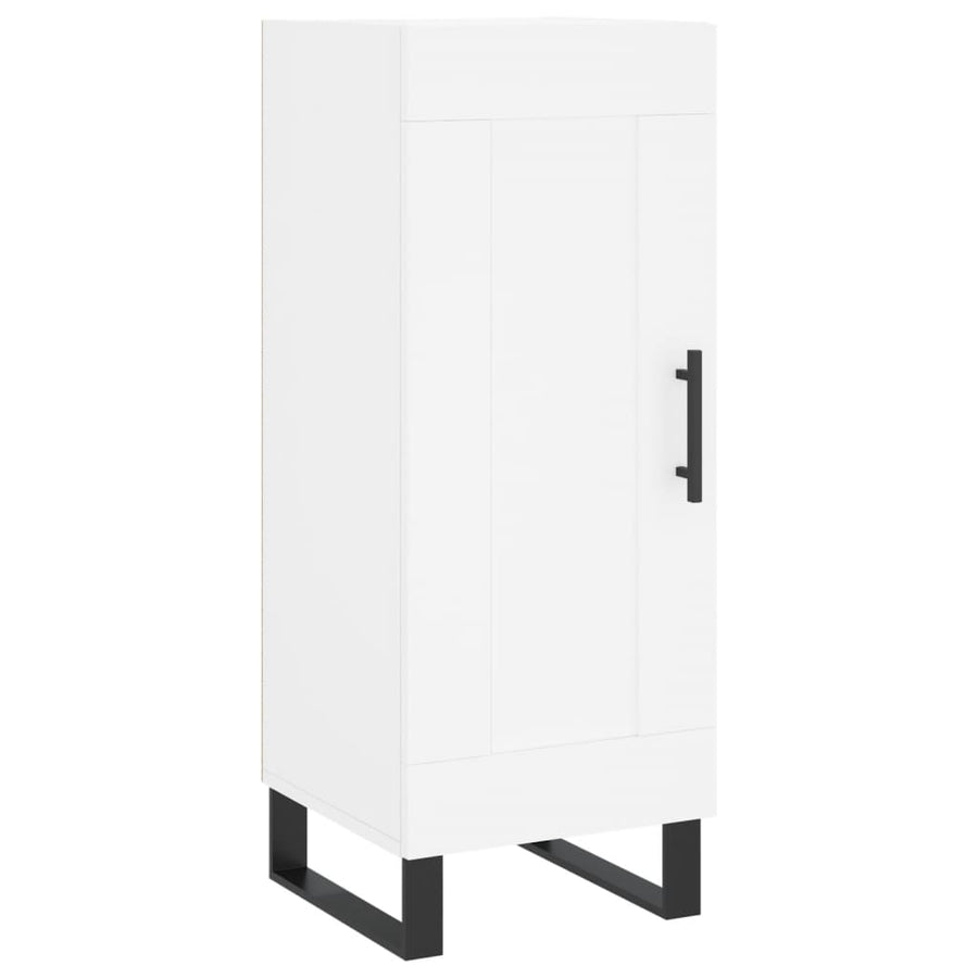 Dressoir 34,5X34X90 Cm Bewerkt Hout Wit