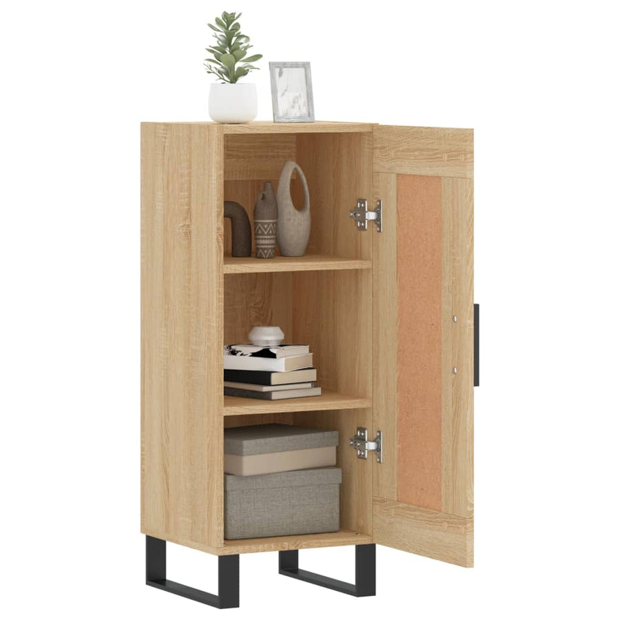 Dressoir 34,5X34X90 Cm Bewerkt Hout Sonoma eiken