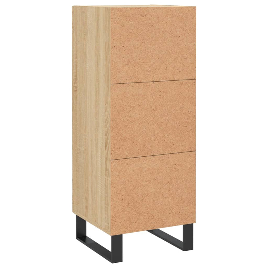 Dressoir 34,5X34X90 Cm Bewerkt Hout Sonoma eiken