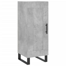 Dressoir 34,5X34X90 Cm Bewerkt Hout Betongrijs