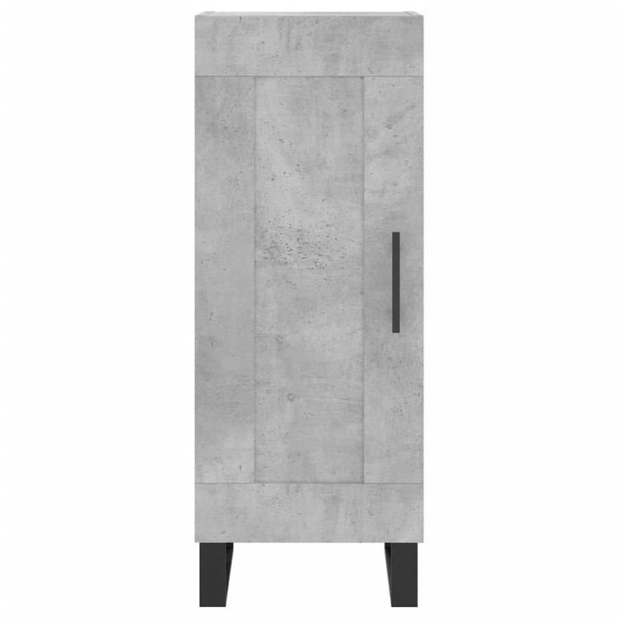 Dressoir 34,5X34X90 Cm Bewerkt Hout Betongrijs