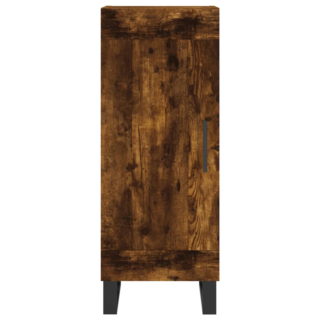 Dressoir 34,5X34X90 Cm Bewerkt Hout Gerookt eiken