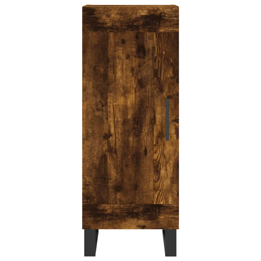 Dressoir 34,5X34X90 Cm Bewerkt Hout Gerookt eiken