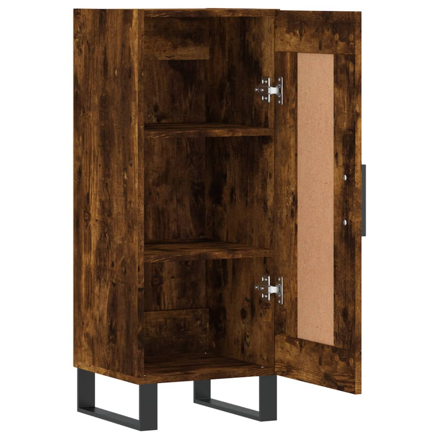Dressoir 34,5X34X90 Cm Bewerkt Hout Gerookt eiken