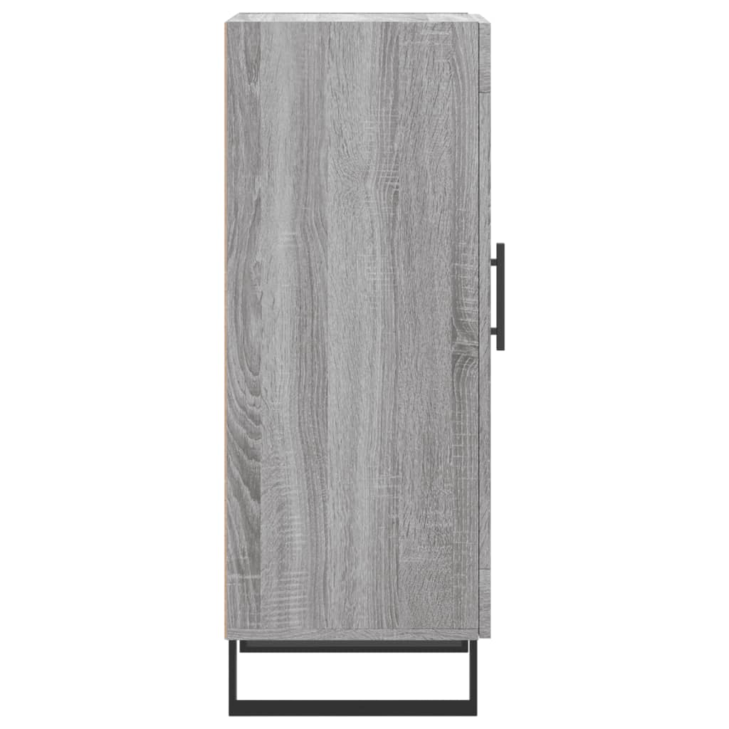 Dressoir 34,5X34X90 Cm Bewerkt Hout Grijs Sonoma Eikenkleurig