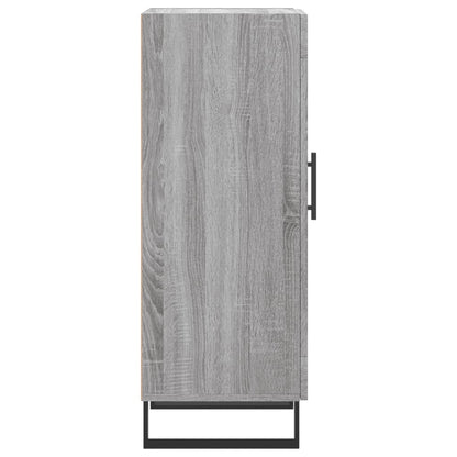 Dressoir 34,5X34X90 Cm Bewerkt Hout Grijs Sonoma Eikenkleurig
