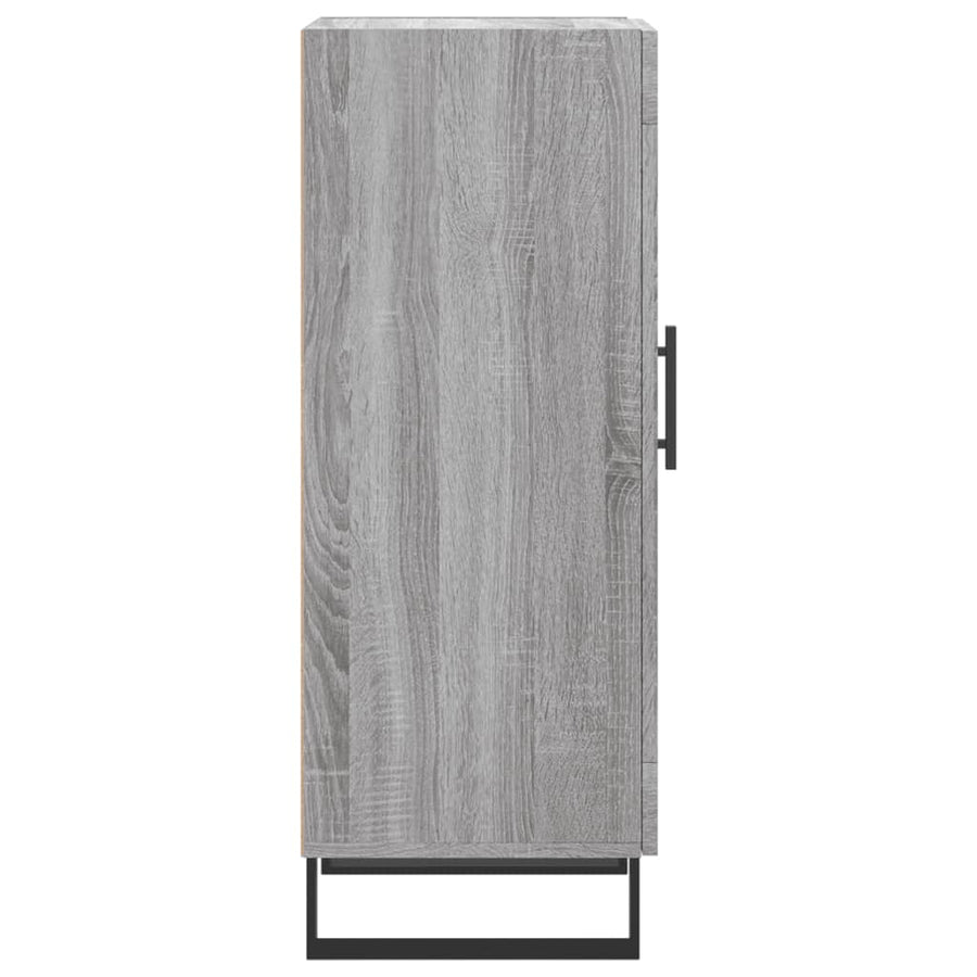 Dressoir 34,5X34X90 Cm Bewerkt Hout Grijs Sonoma Eikenkleurig